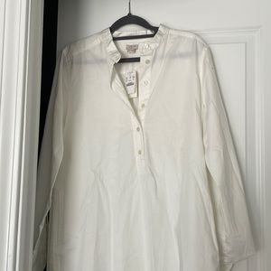 J. Crew white pullover coverup